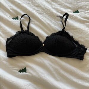 Aerie Wireless Black Lace Bra, size 36C (NWOT!) ✨